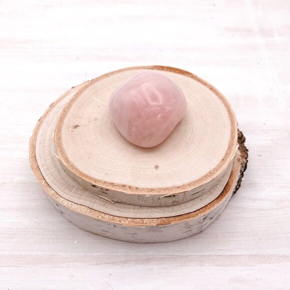Rose Quartz, Large Tumbled Crystal, Hand Stone, Palm Crystal - 1 Per Order - Picture 5 of 7